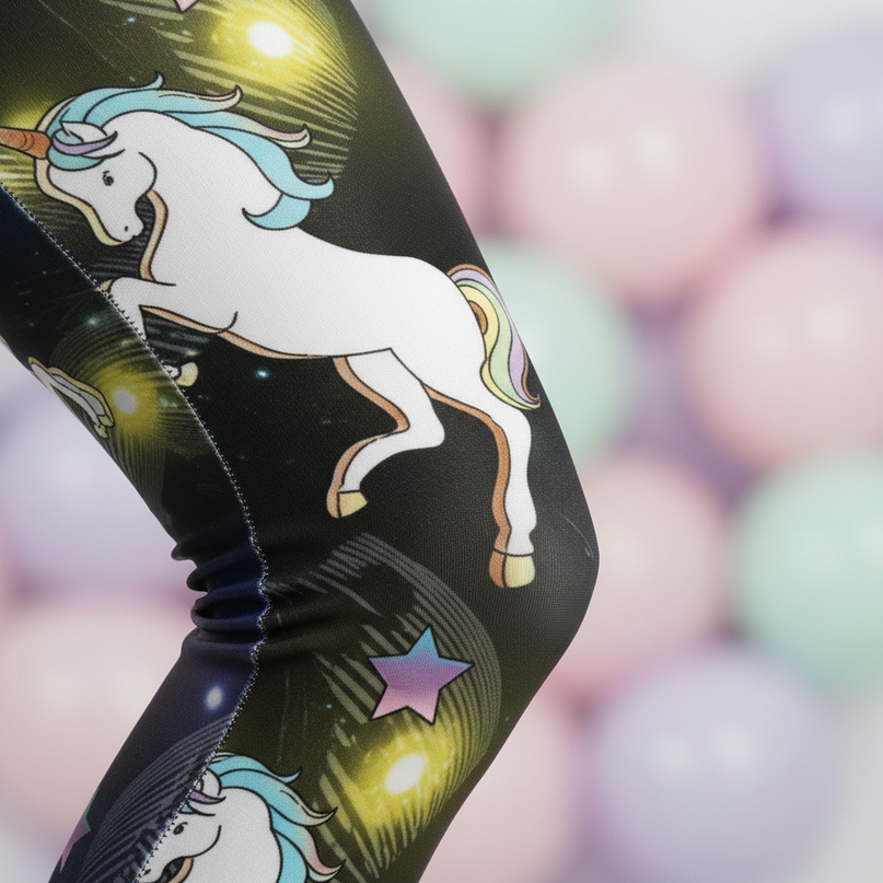 unicorn galaxy leggings - detail