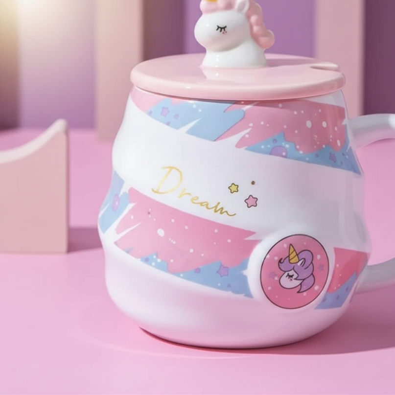 unicorn gift mug - detail