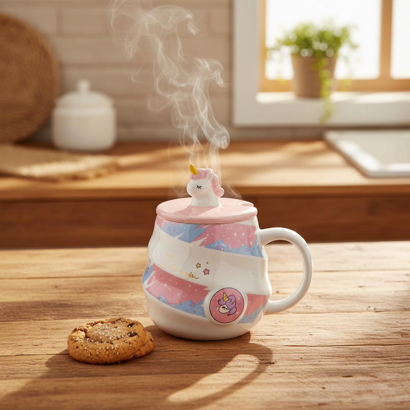 unicorn gift mug - lifestyle