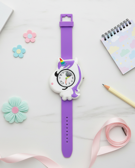 unicorn gift watch - flat-lay