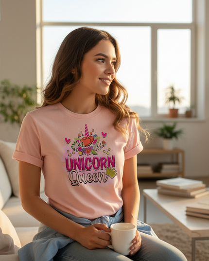 unicorn girl shirt women - in-use