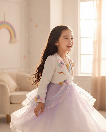 unicorn glitter jacket - in-use