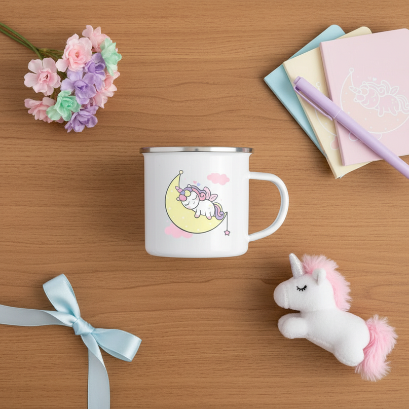 unicorn goodnight mug - flat-lay