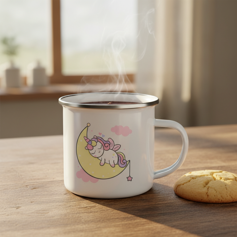 unicorn goodnight mug - lifestyle