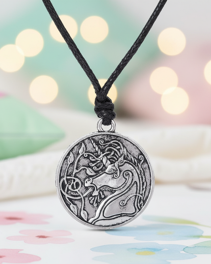 unicorn goth necklace - lifestyle