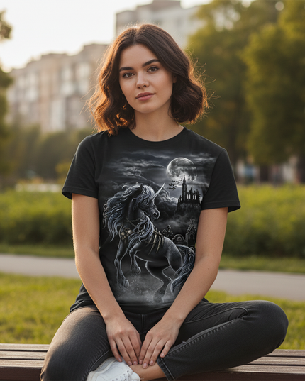 unicorn graphic art shirt - lifestyle