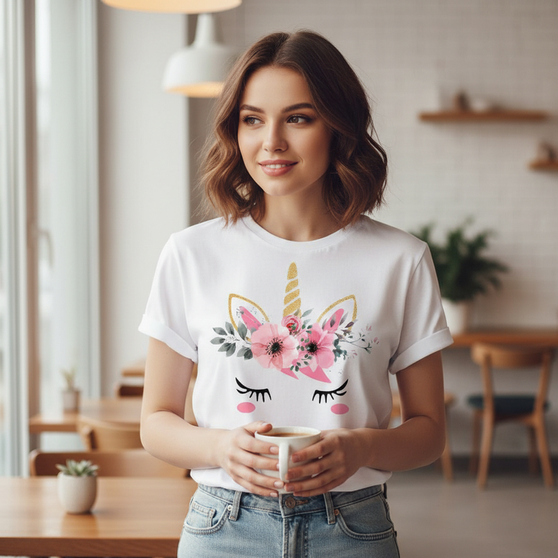 unicorn graphic shirt women - lifestyle