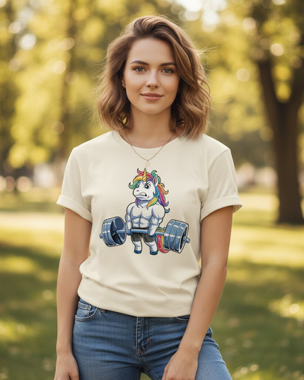 unicorn gym shirt - lifestyle