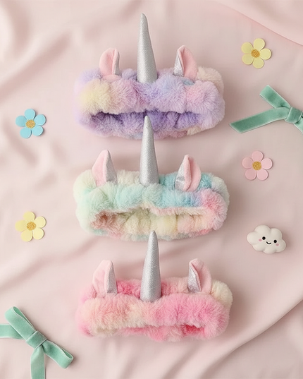 unicorn halloween headband - flat-lay