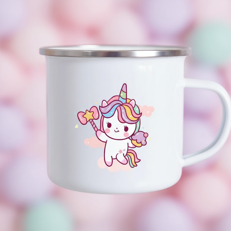 unicorn handle mug - detail