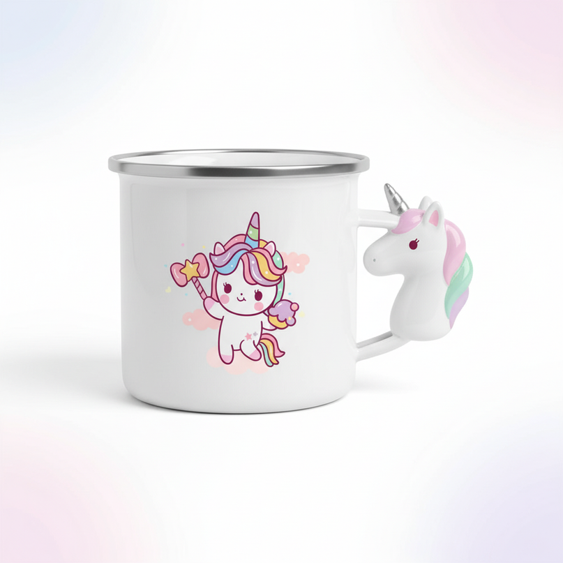 unicorn handle mug - white-bg