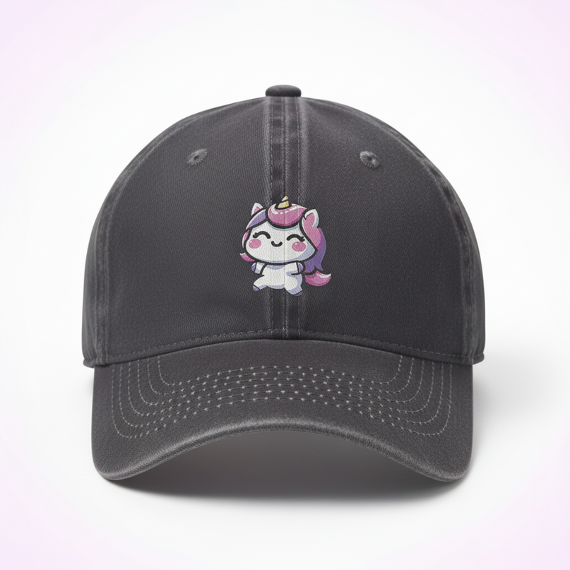 unicorn hat costume - white-bg