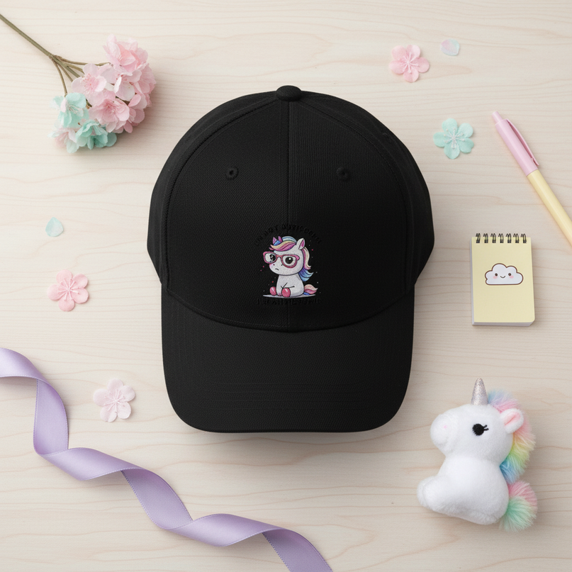 unicorn hat for boys - flat-lay
