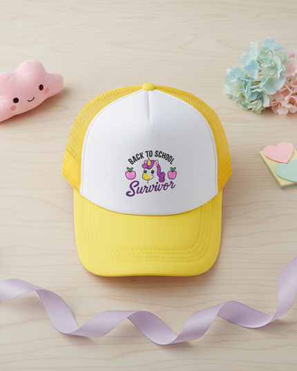 unicorn hat for kids - flat-lay
