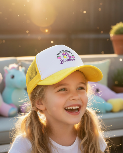 unicorn hat for kids - in-use
