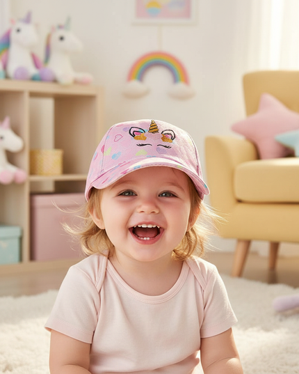 unicorn hat for toddlers - in-use