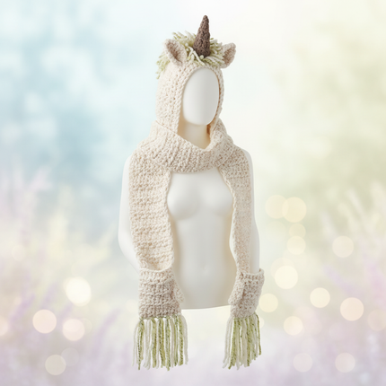 unicorn hat with mittens - lifestyle
