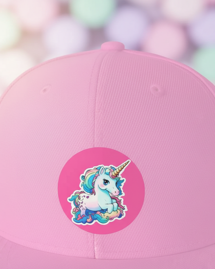 unicorn head hat - detail