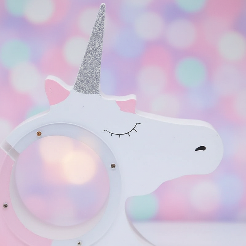 unicorn head piggy bank - detail