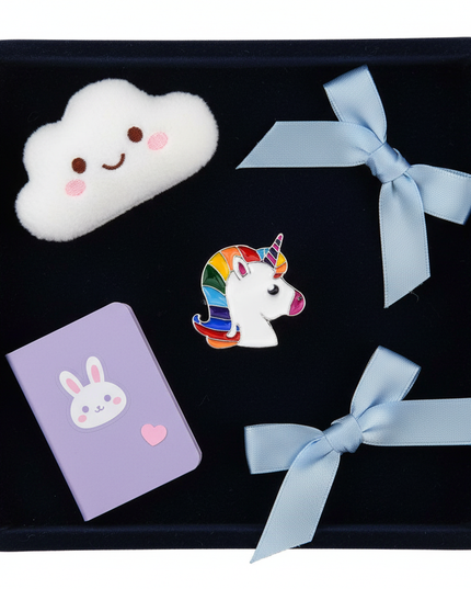 unicorn head ring - flat-lay