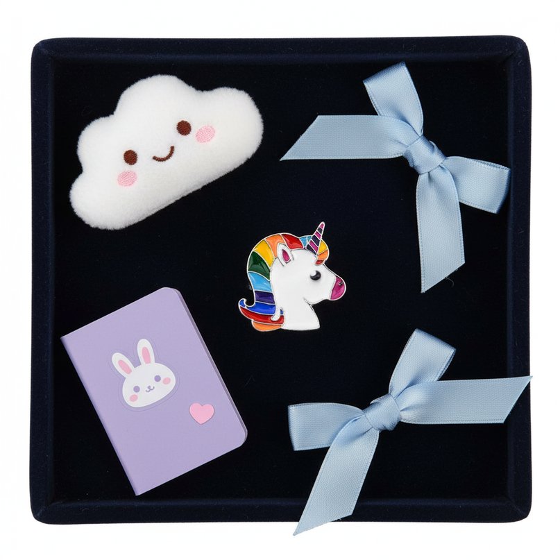 unicorn head ring - flat-lay