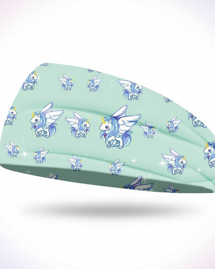 unicorn headband adult - white-bg