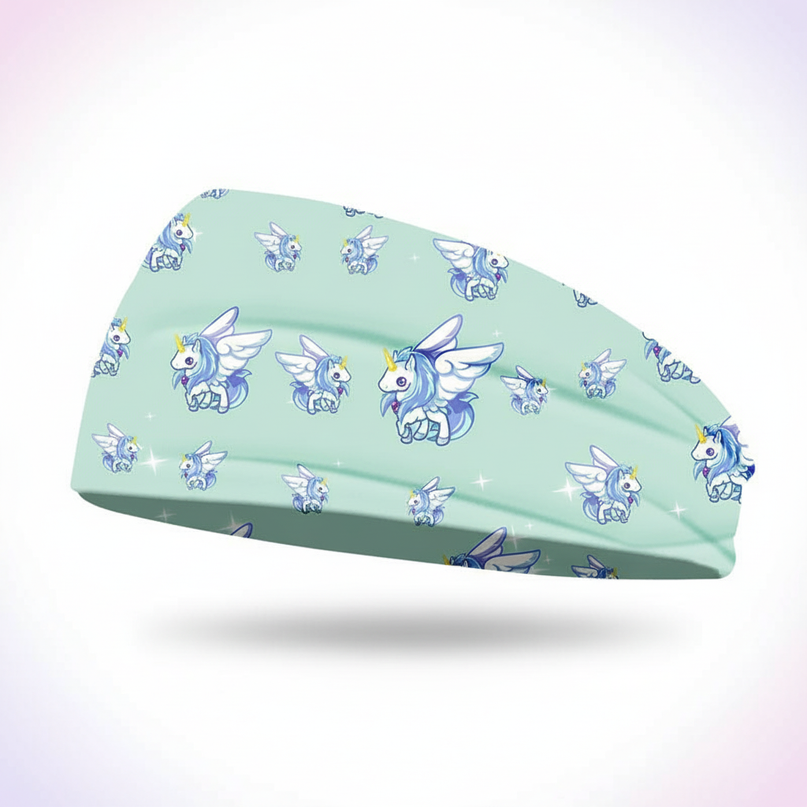 unicorn headband adult - white-bg