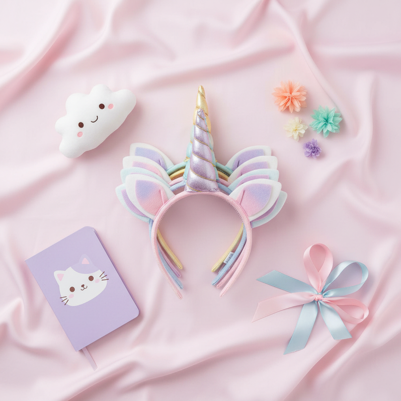 unicorn headband bulk pack - flat-lay