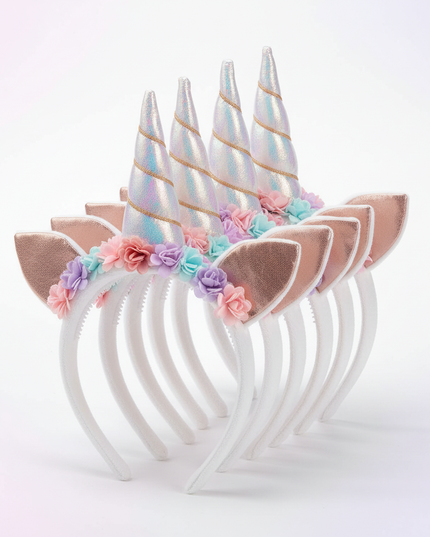 unicorn headband bulk pack - white-bg