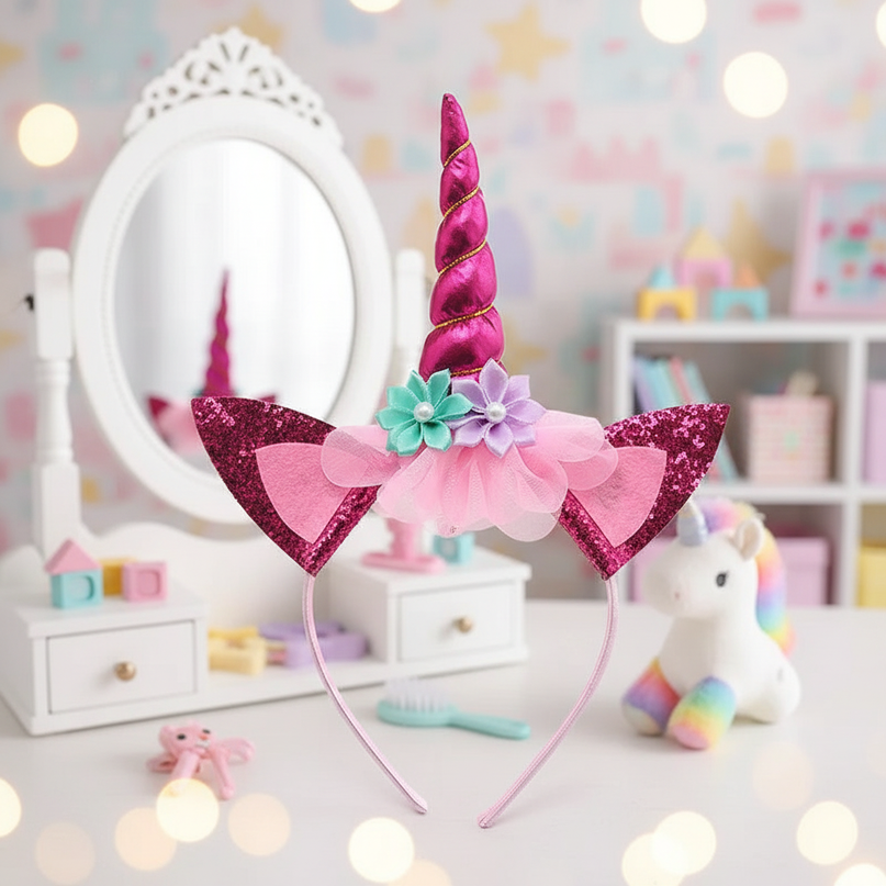 unicorn headband for baby - lifestyle
