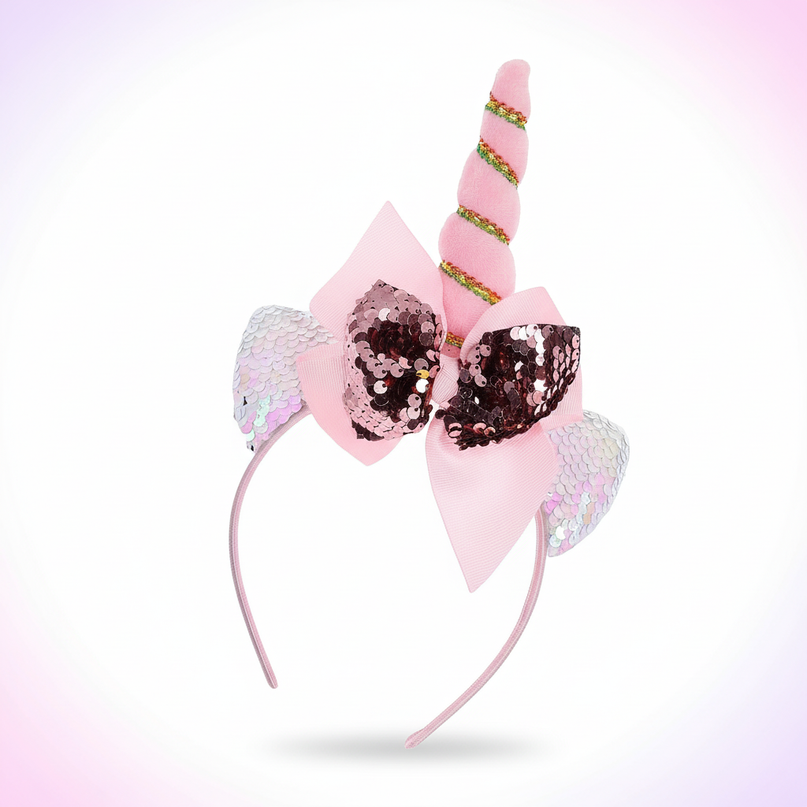 unicorn headband for toddler - white-bg