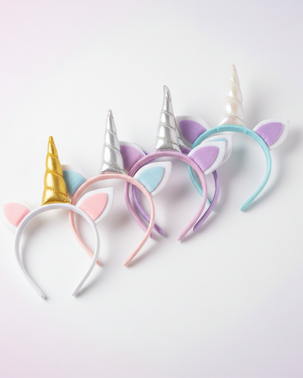 unicorn headband party pack - white-bg