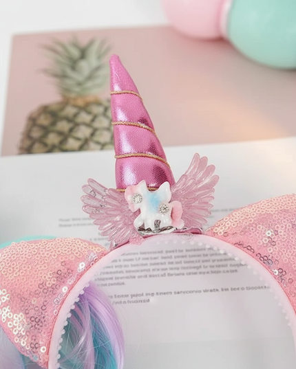 unicorn headband set - detail