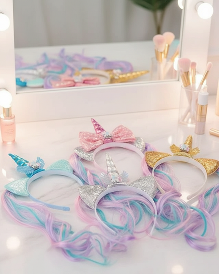 unicorn headband set - lifestyle