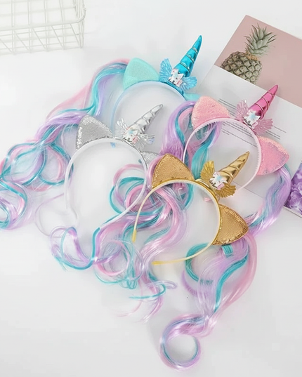 unicorn headband set - white-bg