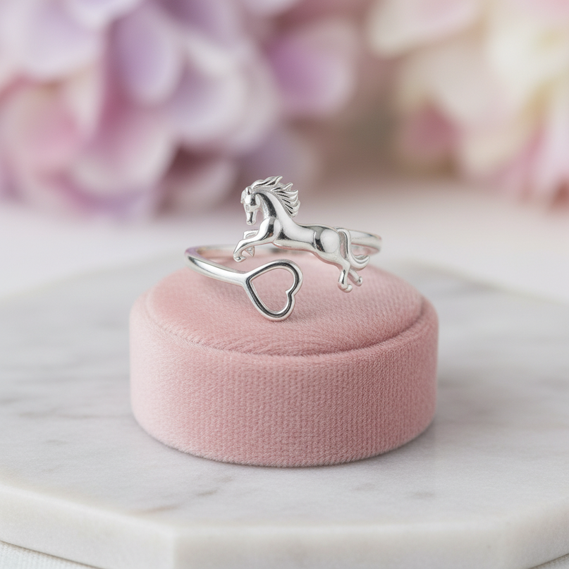 unicorn heart ring - lifestyle