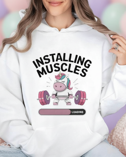 unicorn hoodie adults - detail
