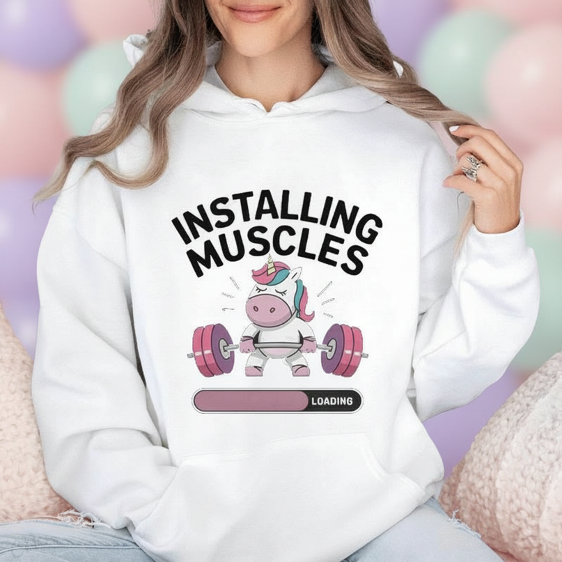 unicorn hoodie adults - detail