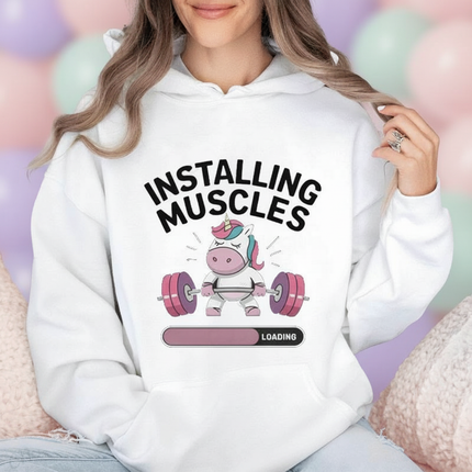 unicorn hoodie adults - detail