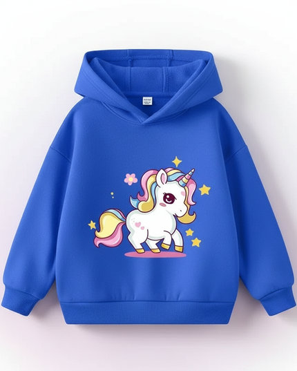unicorn hoodie for toddlers - white-bg