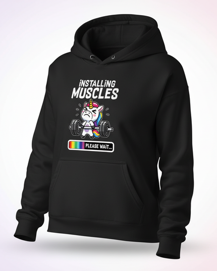 unicorn hoodie sweatshirt - white-bg