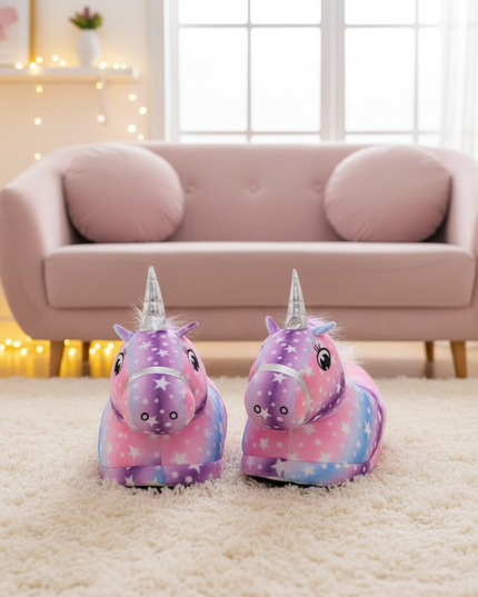 unicorn hoof slippers - lifestyle
