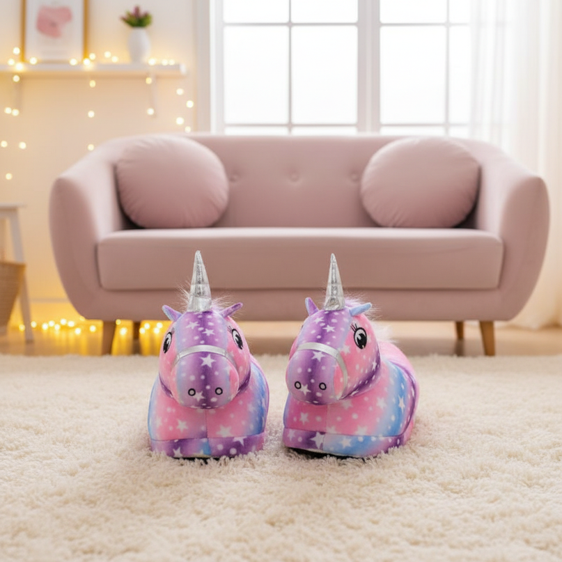 unicorn hoof slippers - lifestyle