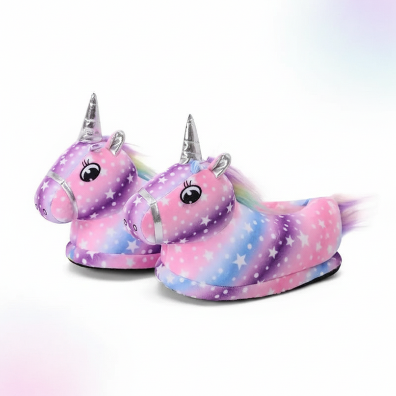 unicorn hoof slippers - white-bg