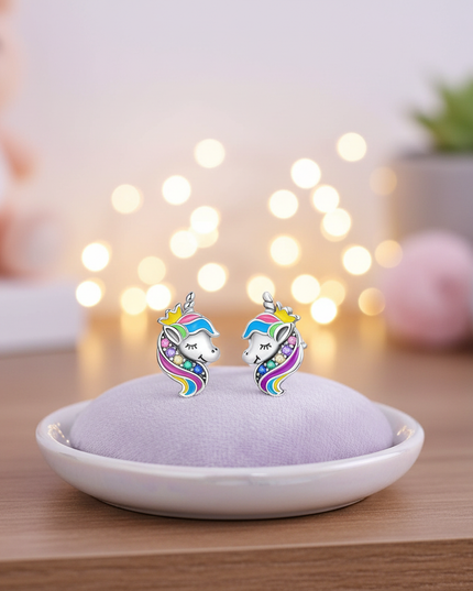 unicorn hoop earrings - lifestyle