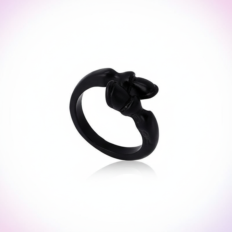 unicorn hooves ring - white-bg