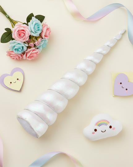 unicorn horn cosplay prop - flat-lay
