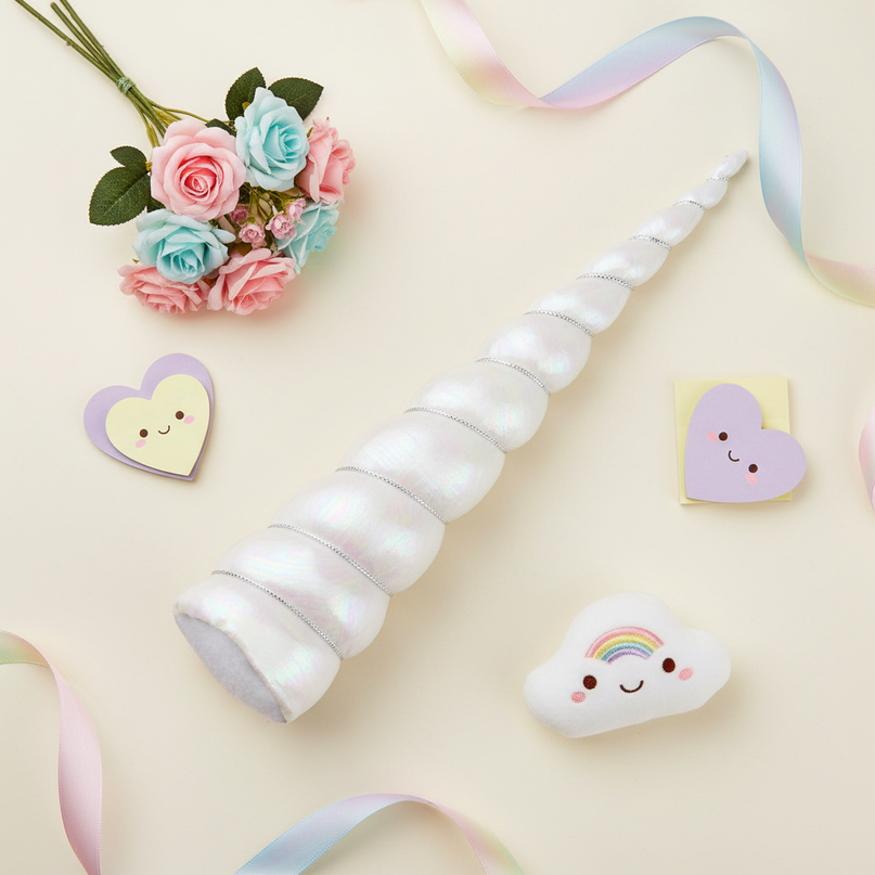 unicorn horn cosplay prop - flat-lay