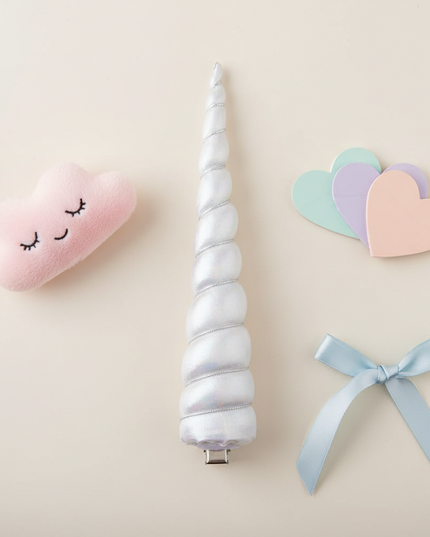 unicorn horn hair clip - flat-lay