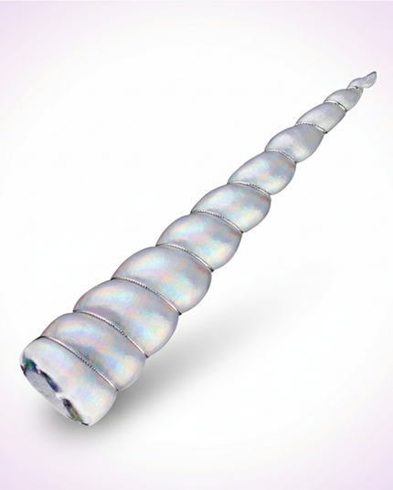 unicorn horn hair clip - white-bg